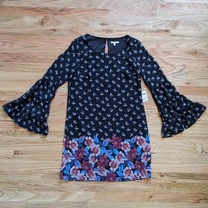 NWT Charlotte Russe Floral Pagoda Sleeve Day Dress